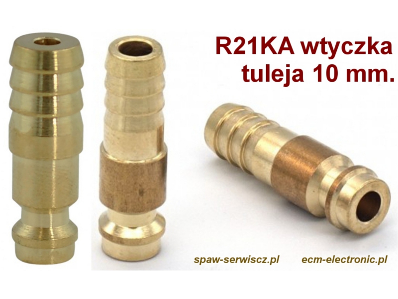 Szybkozcze - wtyk typu R21SF-TF10-MXX, przycze 10 mm.